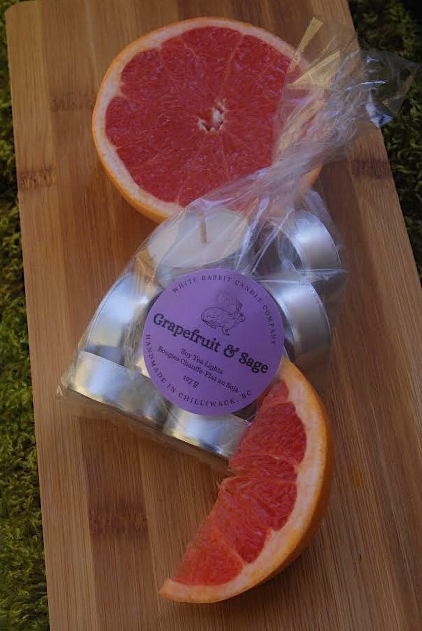 Grapefruit & Sage Tea Lights