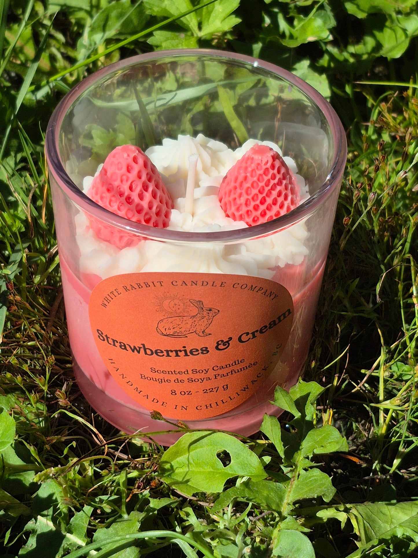Strawberries and Cream Soy Wax Candle